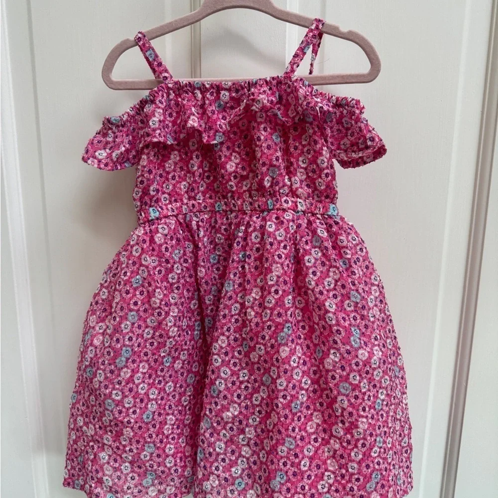 Gymboree 2T Girls Pink Floral Tank Top Fancy Dress
